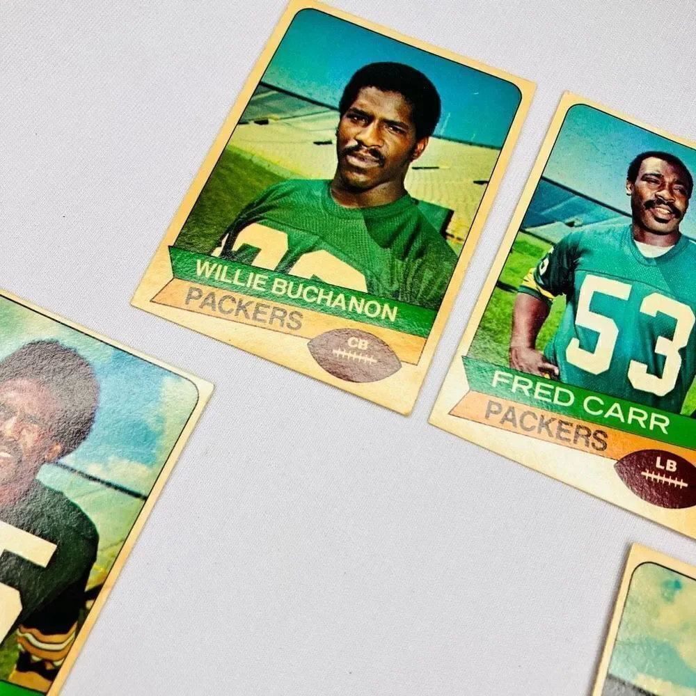 Vintage Green Bay Packers 1997 Team Football Player Cards Set of 10